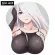 Nierautomata A2 Ecchi Anime 3D Mouse Pad Soft Breast Chest Gaming Mousepad with Wrist Rest Silicone Gel Filled
