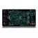 Fffas 120x60cm Spain Interstellar Checkerboard Map Mouse Pad Mat Table Mousepad For Table Computer Board Role-playing Games