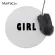 Black And White Text Series Girl Relax Mat Computer Anti-slip Mouse Pad Game Pad Give Each Other The Best 20x20cm Round Mat