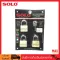SOLO, brass key, key system, 4507Ka SQ 40mm. 3 gold/set