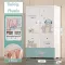 Baby closet Multipurpose storage cabinet, wardrobe, multi -purpose cabinet, 70 cm wide, with storage compartments and children's drawers.