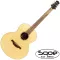 SQOE LD33 40 inch guitar, Lowden shape, tops, tops, spruce/mahogany coated