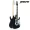 Proline PE1500 Electric guitar Strat 24 Freat Black Black, Blue, River, HSH ** Metal Card **
