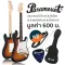 PARAMOUNT PE112 Electric Guitar Strat 22 Frete Alder Pickup HSS Mixed HSS Stratosonic + Free Bag & Jack &