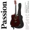 Passion BPS41C กีตาร์โปร่ง 41 นิ้ว ทรง Dreadnought คอเว้า ไม้ลินเดน + แถมฟรีกระเป๋ากีตาร์โปร่ง & ปิ๊ก ** กีตาร์โปร่งมือใ