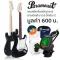 Paramount PE100 กีตาร์ไฟฟ้า ทรง Strat 22 เฟร็ต ปิ๊กอัพซิงเกิ้ลคอยล์ + แถมฟรีเครื่องตั้งสาย & สายแจ็ค & ปิ๊ก & คันโยก ** กีตาร์ไฟฟ้ามือใหม่ขายดี **