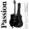 Passion BPS41C กีตาร์โปร่ง 41 นิ้ว ทรง Dreadnought คอเว้า ไม้ลินเดน + แถมฟรีกระเป๋ากีตาร์โปร่ง & ปิ๊ก ** กีตาร์โปร่งมือใ