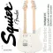 Fender® Squier Mini Jazzmaster กีตาร์ไฟฟ้า ขนาดมินิ 20 เฟร็ต ไม้ป๊อปลาร์ ปิ๊กอัพฮัมคู่ กีตาร์ไฟฟ้าเด็ก เหมาะสำหรับอายุ