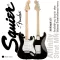Fender® Squier Affinity Strat MN กีตาร์ไฟฟ้า 21 เฟรต ไม้อัลเดอร์ ปิ๊กอัพซิงเกิ้ลคอยล์ คอขาว รุ่นปี 2022 + แถมฟรีคันโยก  ** ประกันศูนย์ 1 ปี **