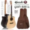 Kazuki Soul2 D41C กีตาร์โปร่ง 41 นิ้วไม้ท็อปโซลิดสปรูซ/โรสวู้ด ทรง Dreadnought เคลือบด้าน + แถมฟรีกระเป๋ากีตาร์หนาพิเศษ