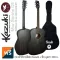 Kazuki Mar Series D1, 41 -inch acoustic guitar, Dreadnough style, Mahokani wood Colorful coating, knob Open Gear + free bags & picking bags