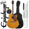 Epiphone® J-200 EC Studio กีตาร์โปร่งไฟฟ้า ทรงจัมโบ้ 42 นิ้ว ไม้หน้าท็อปโซลิดสปรูซ/โอวันกอล  ภาคไฟฟ้า Fishman Presys™  ลูกบิด Grover + ฟรีกระเป๋า VIP