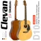 [ขายดี] Clevan D10 กีตาร์โปร่ง 41" ทรง D ไม้สปรูซ หย่องแบบ Nubone  สีไม้ + สายกีตาร์ D'addario ** กีตาร์โปร่งสเปค Yamaha F310 / เซ็ตอัพให้เล่นง่าย