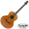 SQOE LD30 40 inch guitar. Lowden shape, top solid, sompoi coated.