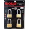 Solo key system, key system 4507 SQ 50 mm. Long loop, 4 balls per set.