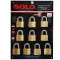 Solo key, key system, 4507N 50 mm, 10 balls per set