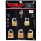 Solo key system, key system 4507 SQ 40 mm, 5 balls per set