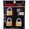 Solo key system, key system 4507 SQ 40 mm, 3 balls per set