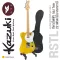 Kazuki® Rough Stone TL กีตาร์ไฟฟ้า 22 เฟรต ทรง Tele ไม้มะฮอกกานี ปิ๊กอัพ Wilkinson SS เคลือบซาติน แบบหินหยาบ + แถมฟรีกระเป๋ากีตาร์ไฟฟ้า