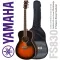 Yamaha® FS830 กีตาร์โปร่ง 40 นิ้ว ไม้ท็อปโซลิดสปรูซ/โรสวู้ด ทรง Concert + แถมฟรีกระเป่า & จูนเนอร์ & คาโป้ & ปิ๊ก