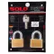 Solo key system, key system 4507 SQ 50 mm, 2 balls per set