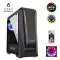 AZZA ATX Mid Tower Tempered Glass ARGB Gaming Case Chroma 410A with RF Remote – Black