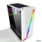 Tsunami เคสคอมพิวเตอร์ ATX Case NP E-Sport D-07 RGB White + FanCircle Pack 3