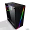 Tsunami เคสคอมพิวเตอร์ ATX Case NP E-Sport D-07 RGB Black + FanCircle Pack 3