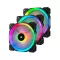 CASE FAN พัดลมเคส CORSAIR LL120 RGB 3 FAN WITH LIGHTING NODE PRO CO-9050072-WW