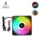 AZZA Fan Case 140mm Rainbow RGB with B4P Molex & 3Pin Reset Sync