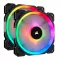 CASE FAN พัดลมเคส CORSAIR LL140 RGB 2 FAN WITH LIGHTING NODE PRO CO-9050074-WW