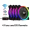 AIGO DR12 Pro RGB LED Case Fan for CPU COOLER ADJUST SPEED WATER COOLING FANS QUIET REMOTE 120mm Aura Sync Computer Case PC Fan