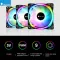 Jonsbo FR-701 5V 3PIN ARGB LED Lighting PC Case Fan 120mm 9 Blade 4PIN PWM Chassis Cooling Fan Radiator Heatsink Accessories