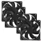 4pcs 1800prm 120mm 120x25mm 12v 4pin Dc Brushless Pc Computer Case Cooling Fan For Different Desk Pc