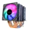 6 Heat-Pipes RGB CPU COOLER RADIATOR COOLING 4PIN PWM Dual-TOWER 90mm Fan for LGA 1366 1156 AM2 AM3 AM4 X79 X99 MOTHERBRARD
