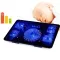 5 Fan USB LAP COOLER COOLER COOLING PAD BAD Base LED Notebook Cooler Computer USB Fan Stand for Lap PC Video 10-17 Inch