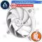 [Coolblasterthai] Arctic PC Fan Case Bionix F120 Grey White Gaming Fan with PWM PST Size 120 mm. 10 years warranty.