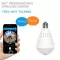 กล้องวงจรปิดหลอดไฟ WIFI ไร้สาย 2 ล้าน หมุนได้ 360° ชัดแม้ไม่มีแสง panoramic light bulb camera อินฟราเรด