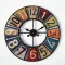 Digital retro wall clock, registration, clock, steel sticker, decorative clock, TH34086