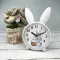 Small alarm clock, simple student, cute rabbit, bedside clock, cartoon clock, tes