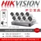 HIKVISION ชุดกล้องวงจรปิด 8 ตัว รุ่น DS-2CE16D0T-IF+ DVR 8CH รุ่น iDS-7208HQHI-M1/S *1 +HDD 1TB + Adapter 8 ตัวความละเอียด 2 ล้านพิกเซล 1080P