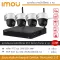 iMOU ชุดกล้องวงจรปิดไร้สาย 4 กล้อง 4MP รุ่น iMOU Cruiser *4 + NVR iMOU 8CH *1 ภาพสี 24 ชั่วโมง พูดคุยโต้ตอบได้ PTZ หมุนได้ 360องศา มีไซเรน