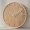 Japanese style household, hanging watch, especially quiet, living room, simple bedroom, wooden clock wall, quartz clock, Th34160