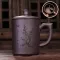 JIA-GUI LUO 500ml with Tea Infuse Purple Clay Pu'er Ceramic Cups Office Travel i010