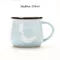 Zakka Retro Ceramic Cup Creative European Style Breakfast Enamel Milk CUPS CUPS MUGS Animal Picture Coffee Cup Cute S
