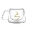 1pc Double Wall Glass Coffee/tea Cup And Mugs Beer Coffee Cups Handmade Healthy Mug Tea Mugs Transparent Drinkware