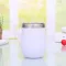 350ml New Steel Mug Cute Double Eggshell Cup Creative Red Wine Glass Anti-Scalding Stainless Steel Cocktail Glass