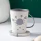 PLASTIC MOUTH MUTH MUG Contrasting Color Crab Double Thick Plastic Cup With Handle Camping Mug Coffee Cup