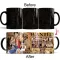 1pcs New 350ml Creative One Piece Magic Mug Coffee Mug Color Changing Mug Tea Anime Cartoon Novelty For Birthday Party