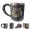 Retro Cup SKULL MUG ESPRESSO COFFEE CUP SET HANDMADE BEER MUG TEA GLASSKEY GLASS TEA MUG DRINKWARE ADAMITE